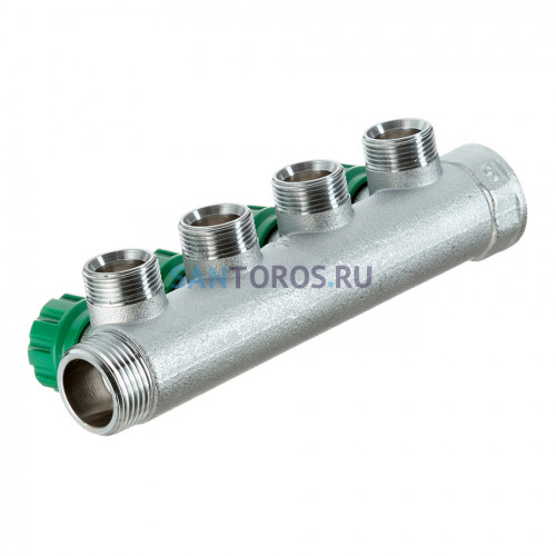 Коллектор Far (FK 3824 134) 1 ВР(г) х 4 выхода 3/4 НР(ш) ЕК х 1 НР(ш) регулируeмый FK 3824 134